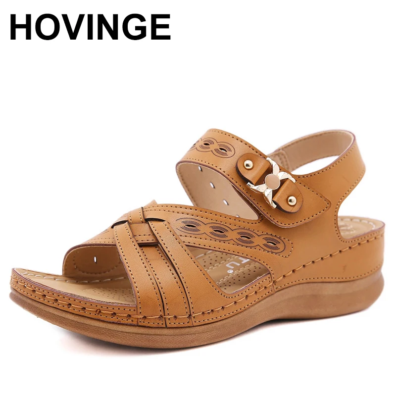 

Легкие женские сандалии HOVINGESummer, Удобная нескользящая обувь на мягкой подошве, в этническом стиле, размеры 36-43