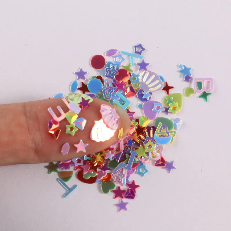 2000 шт. смешанные стили золотые блестки пайетки украшение для ногтей блестящие