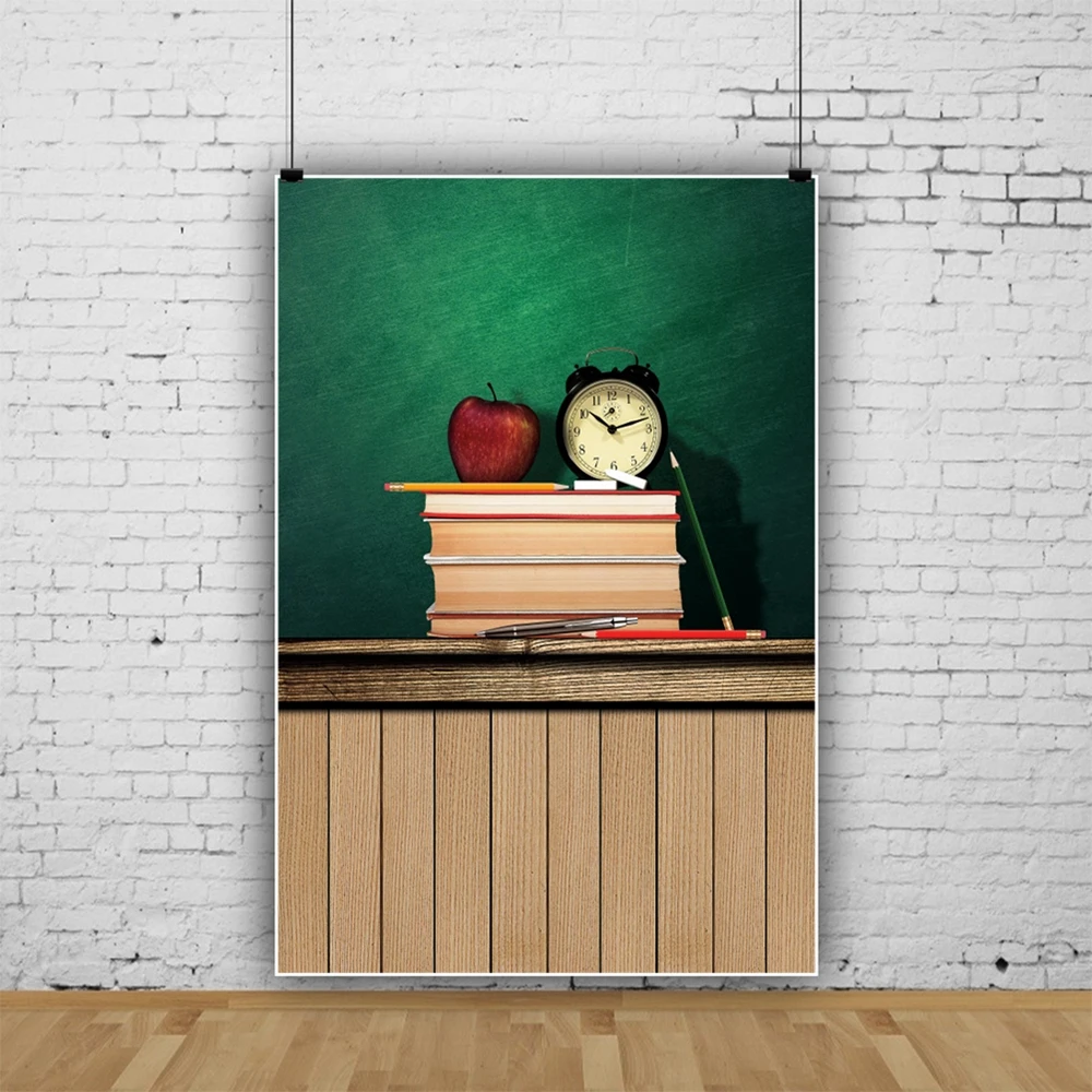 Доска деревянная доска Дети обратно в школу фон для фотосъемки фотостудии