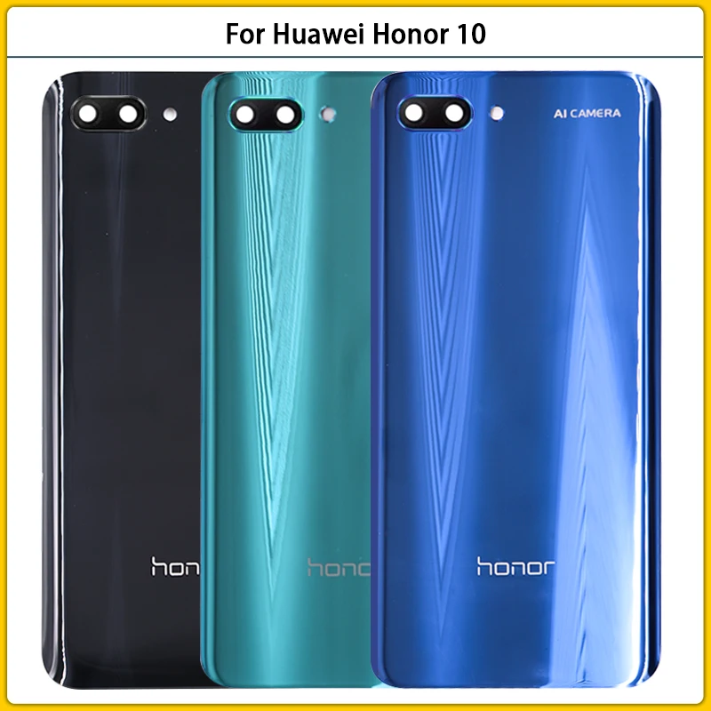 Новый корпус батареи чехол стекло для huawei honor 10 батарея задняя панель Задняя
