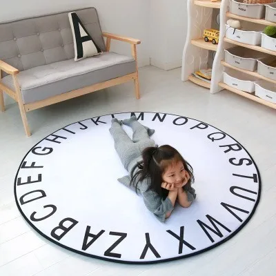 Нескользящие игровые коврики INS для младенцев мультяшный ковер супермягкая
