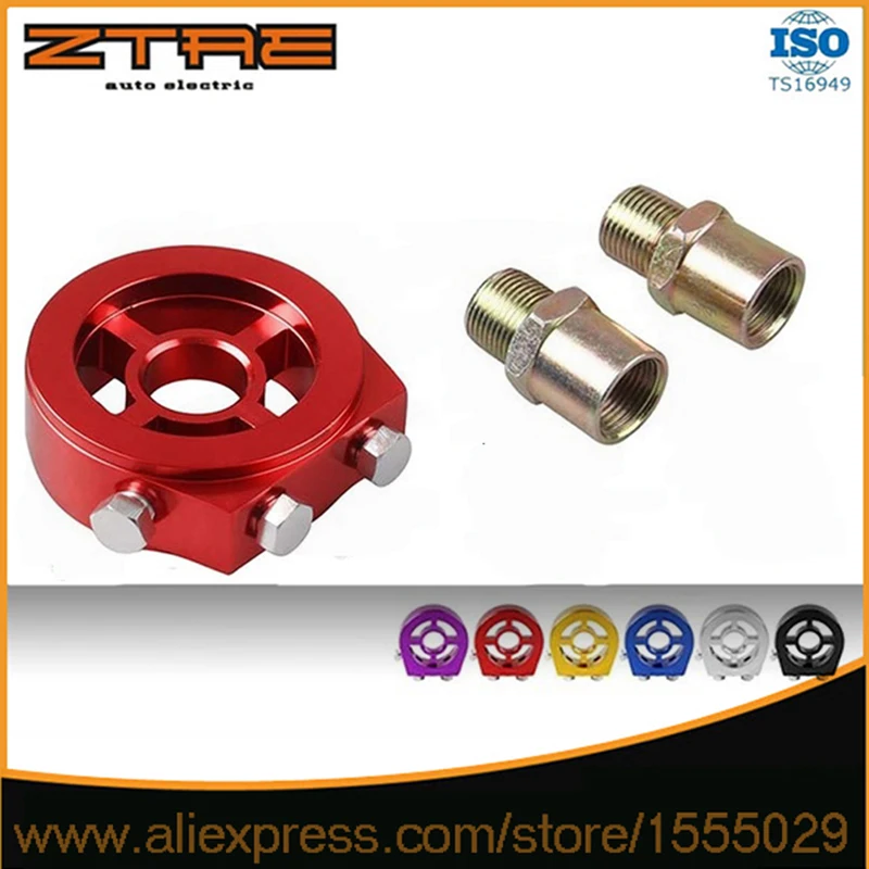 Для M20X1.5 3/4-16 1/8 NPT алюминиевый гоночное масло манометр масляный фильтр