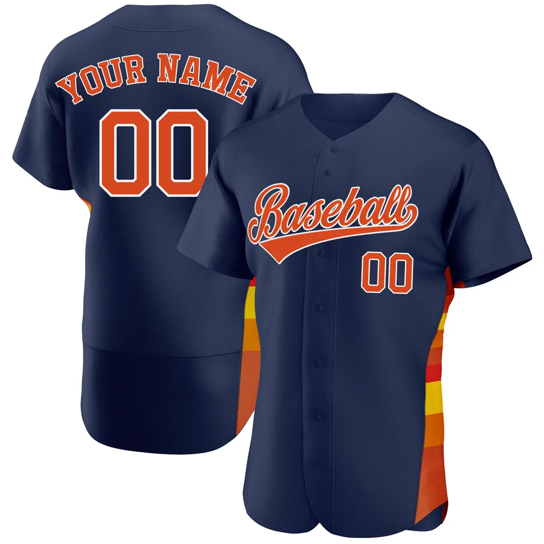 Custom Baseball Jersey Print Your Name/Number Customized V-neck Soft Cool Button-down for Men/Lady/Child Any Colour Big size