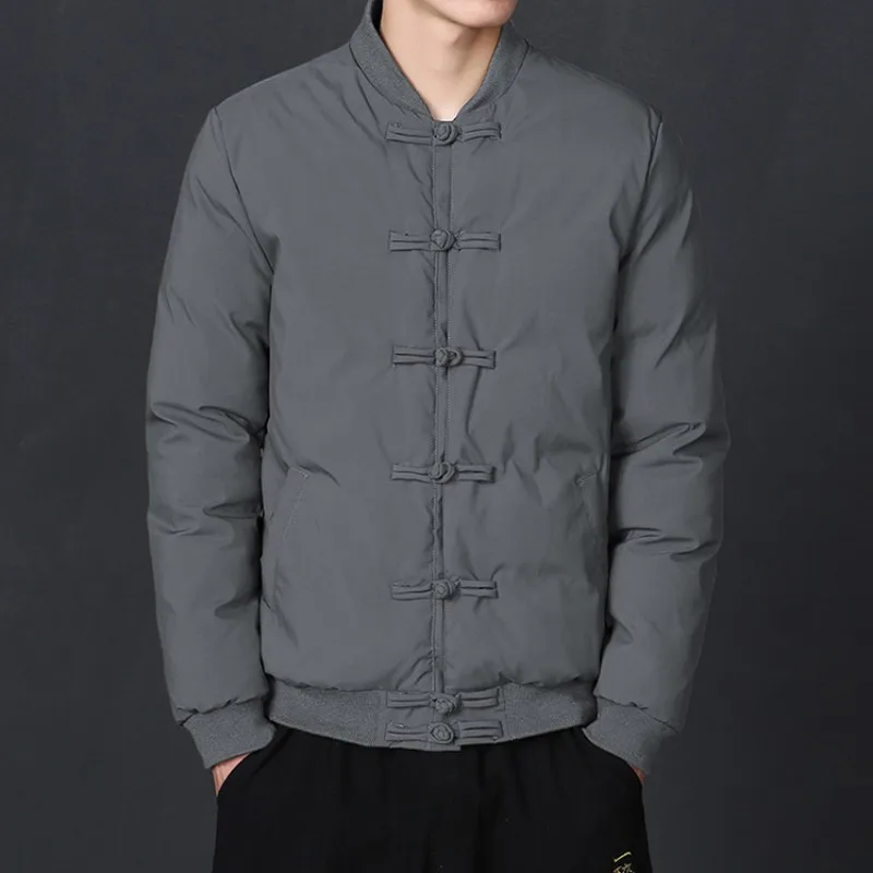 Парка мужская зимняя однобортная со стоячим воротником 5XL 6XL размера плюс |