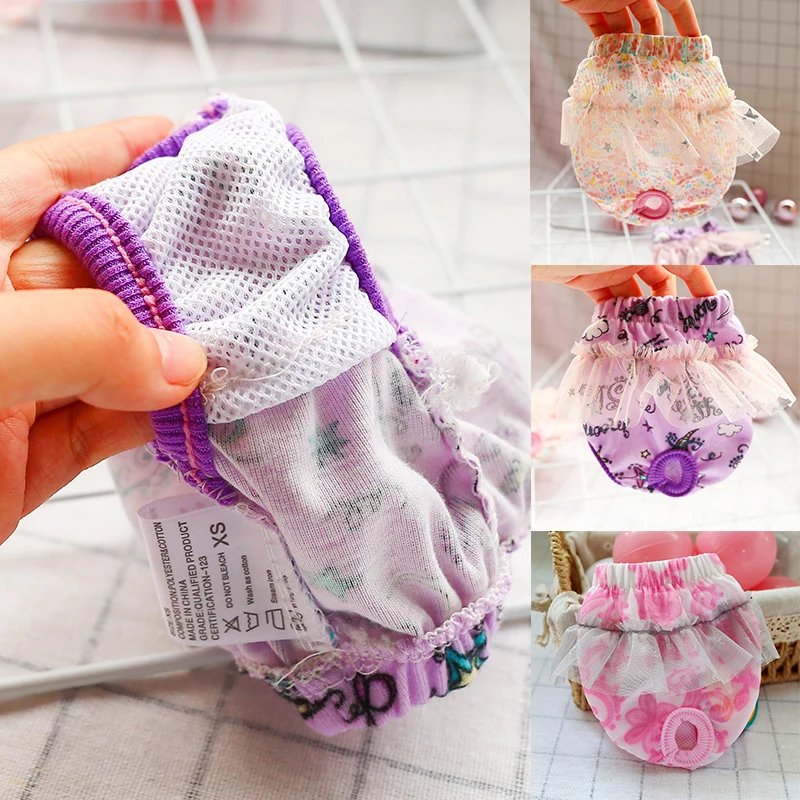 

Fashion Pet Dog Panties Dog Physical Pant Breathable Dog Underwear Dog Diapers Lovely Cute Safety Flower Colorful Puppy Shorts