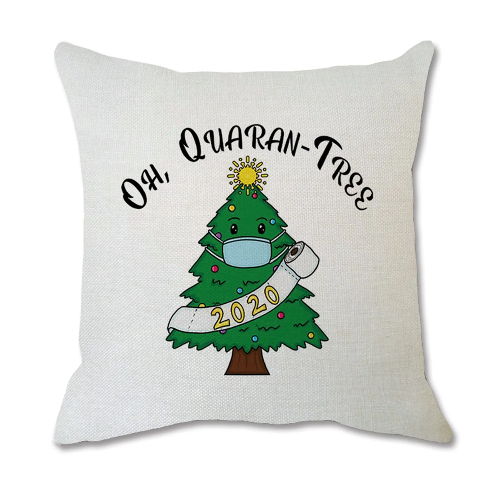 Модный окрашенный чехол с принтом Санта-Клауса для дивана или кровати домашний