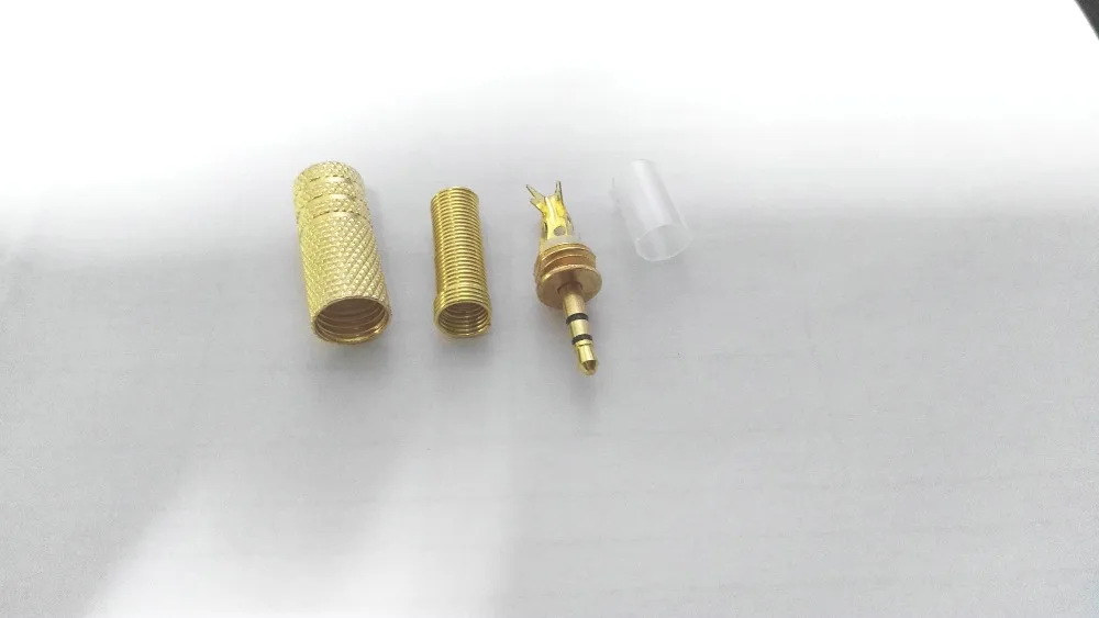 20 шт. металлический стерео позолоченный штекер 2 5 мм аудио разъем обновленные