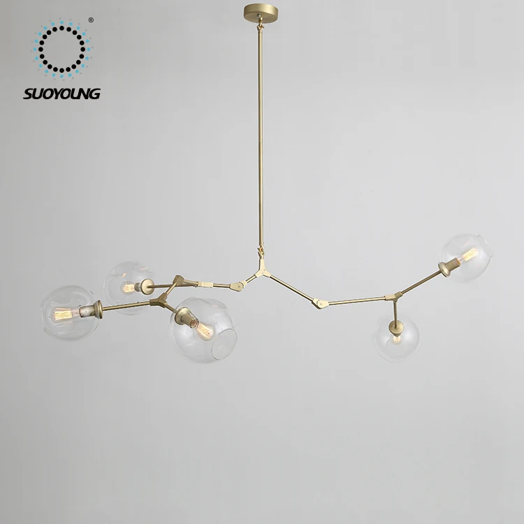 Дымчатый цвет люстра стеклянная лампа абажур светодиодные подвесные