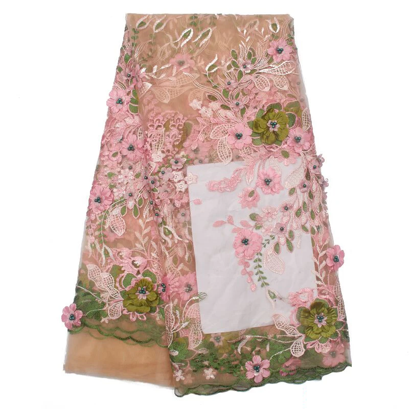 3D цветная аппликация Африканское изысканное кружево французская кружевная