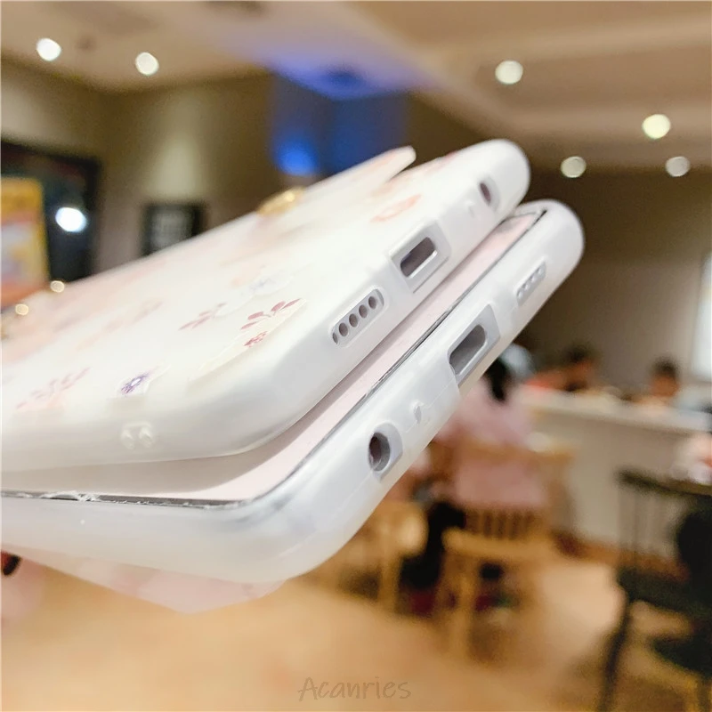 3D Цветочный ремешок на запястье Чехол руку для huawei p40 p30 p20 pro lite p smart plus 2019 2018