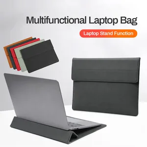 business laptop case for macbook air pro 13 3 13 14 inch stand cover leather laptop sleeve for ipad xiaomi lenovo hp tablet case free global shipping