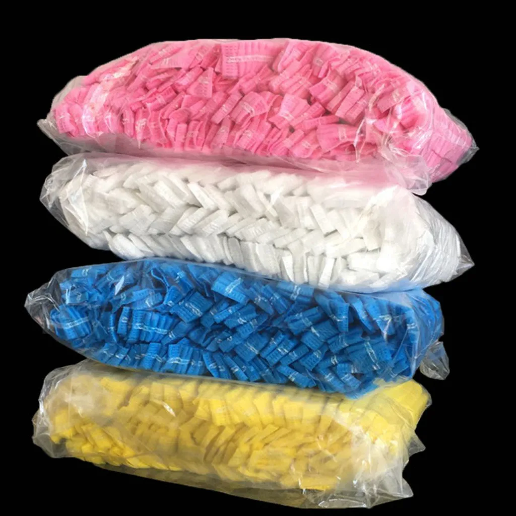 

100Pcs Disposable Non-woven Double Bar Caps Hotel Elastic Shower Cap Hair Salon Bathroom Supplies Shower Cap For Spa Salon
