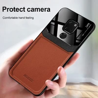 for huawei mate 30 20 pro rs case shockproof soft bumper leather case for huawei mate 20 30 lite mate20x cover luxury phone case