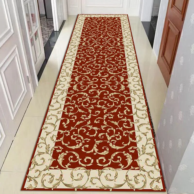 Фото National Floral Corridor Rug Hallway Carpets Bohemia Living Room Area Rug Bedroom Crystal Velvet Islam Prayer Rug Kitchen Mat №2