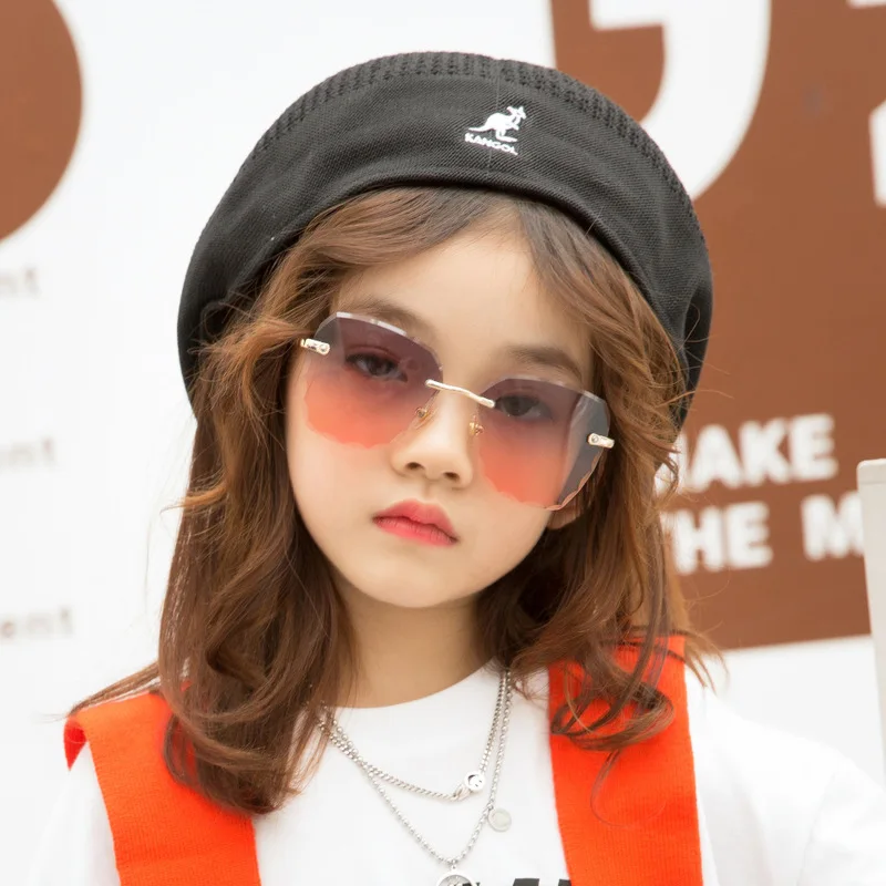 Детские солнцезащитные очки 9930 Европейская и американская мода с обрезными