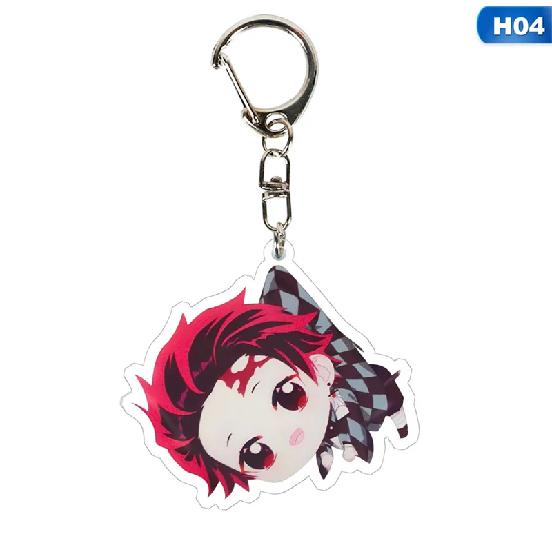 KEY4339H04 Аниме демон убийца: Kimetsu no Yaiba акриловый брелок для ключей Косплей Аниме Подарки - Цвет: KEY4339H04