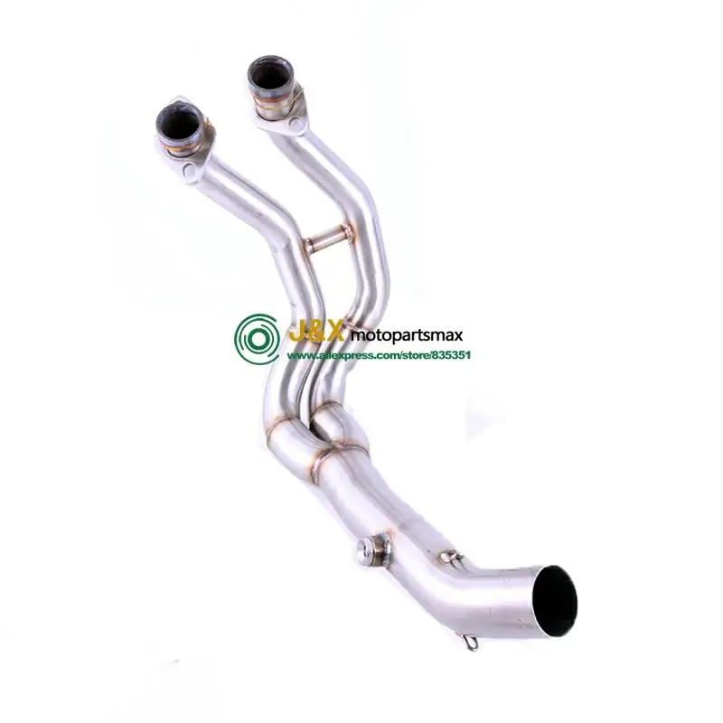 

ER-6N ER-6F MOTORCYCLE Exhaust MUFFLER Full system contact middle pipe + EXHAUST FOR KAWASAKI ER6N ER6F Ninja650R 2012-2014