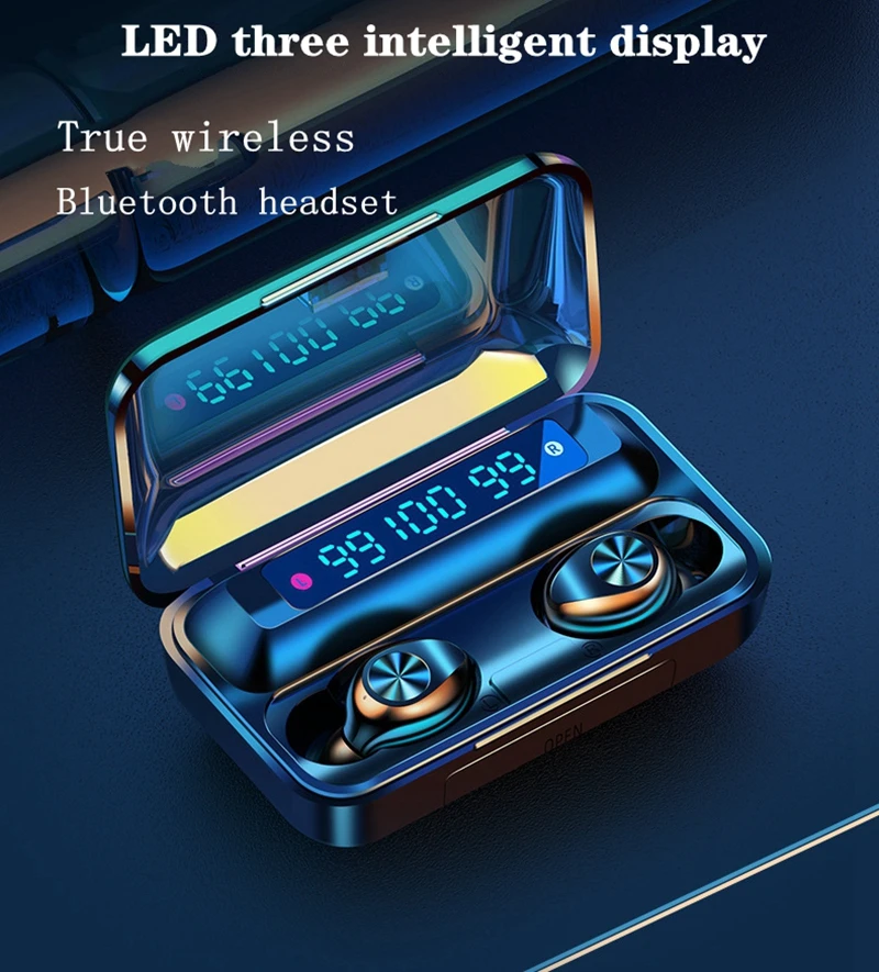 TWS 5 0 Bluetooth наушники сенсорные беспроводные Hi-Fi стерео с шумоподавлением