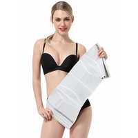 new hole design adjustable waist slimming trimmer belt 3 hooks compression women tummy control latex waist trainer shaper corset