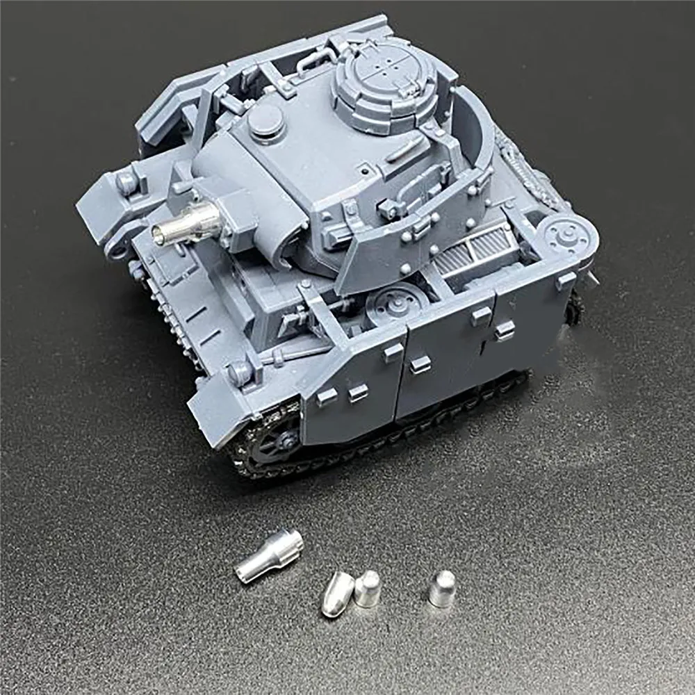 Мини металлический корпус DIY комплекты для Q Edition средний танк модель Panzer III с Meng