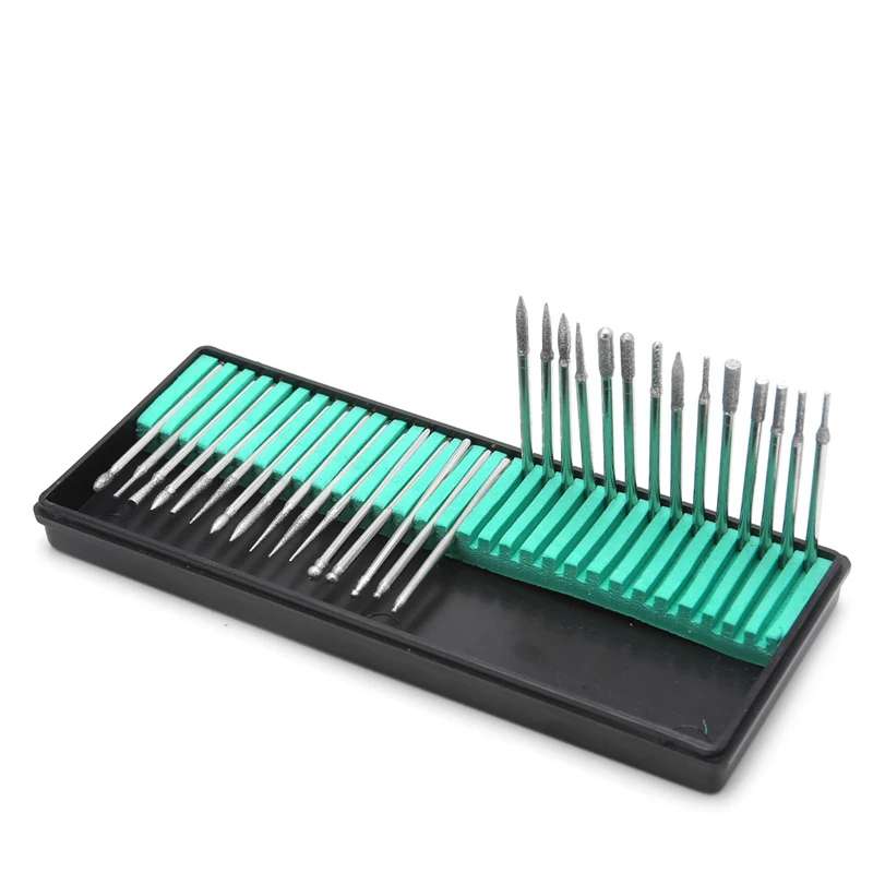 

30pcs hand tool Diamond Dental Low Speed Burs Set Millers Tooth Drill Jewelers Rotary 2.35 Useful High Quality