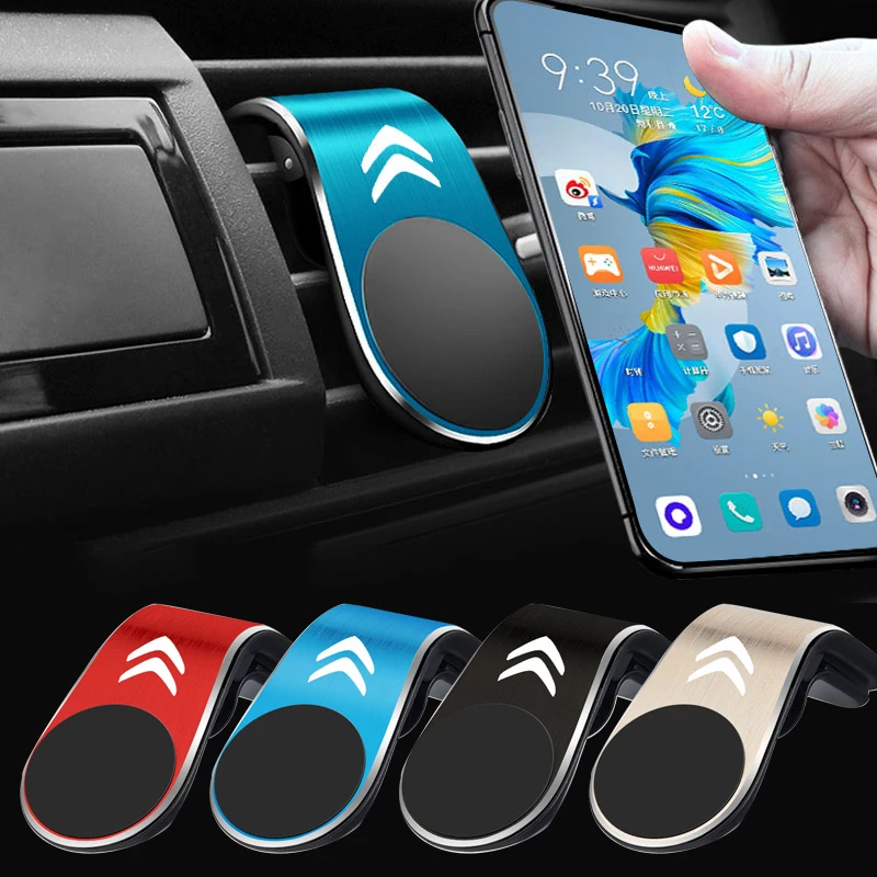 

1Pcs Magnetic L-Type Car Phone Holder Cell Phone Stand for Citroen C4 C3 C5 C6 Berlingo C4L Picasso C3-XR C8 DS3 DS4 DS5LS DS6
