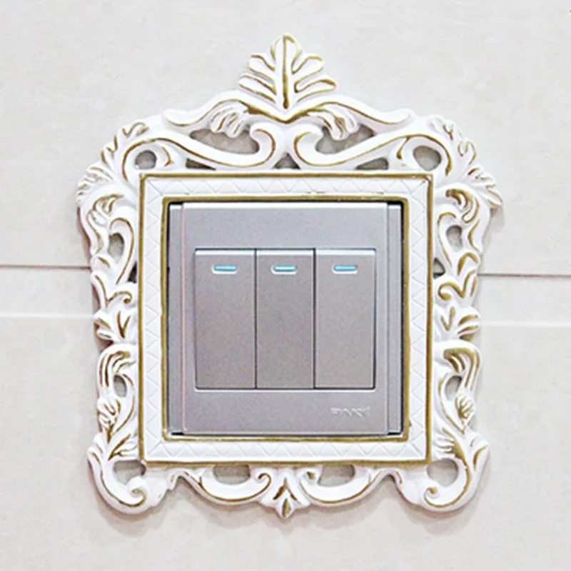 Европейский декоративный переключатель рамка светильник лампочка наклейка