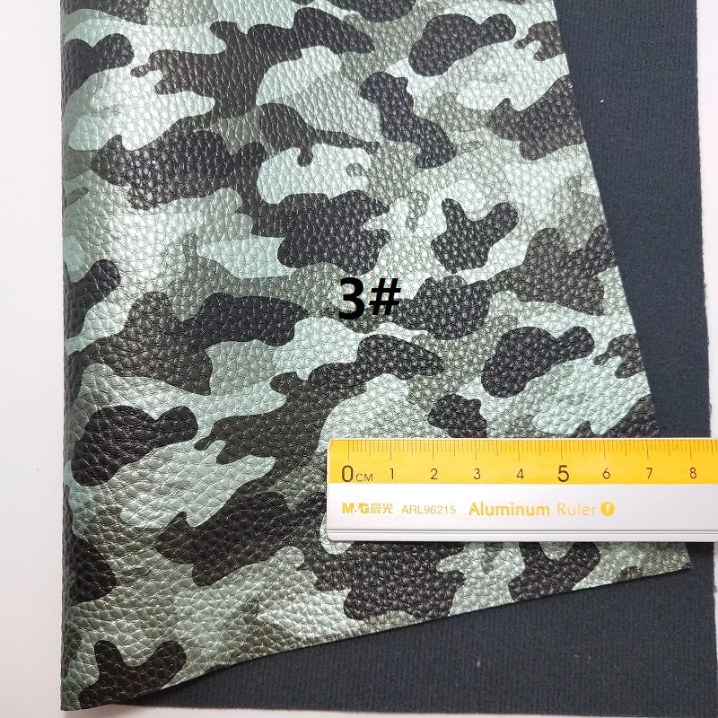 1 шт 21х29см синтетический Letaher напечатанный военный зерна PU кожа для изготовления