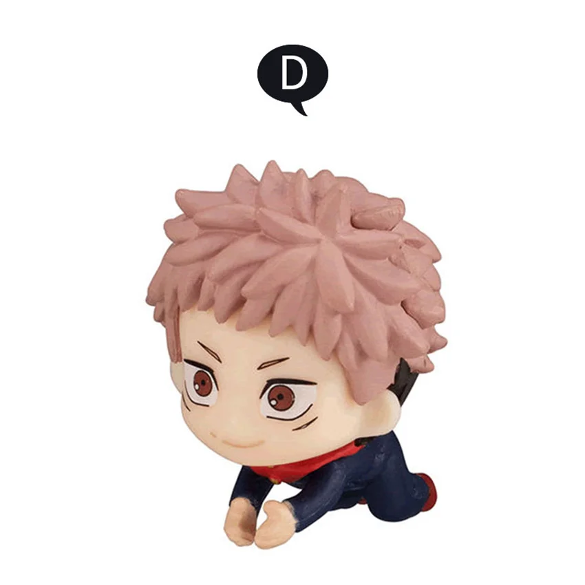 

Takerlama Jujutsu Kaisen Figure Q Version Doll Toy Megumi Gojo Itadori Yuji PVC Toys For Phone Date Cable Holder Decoration