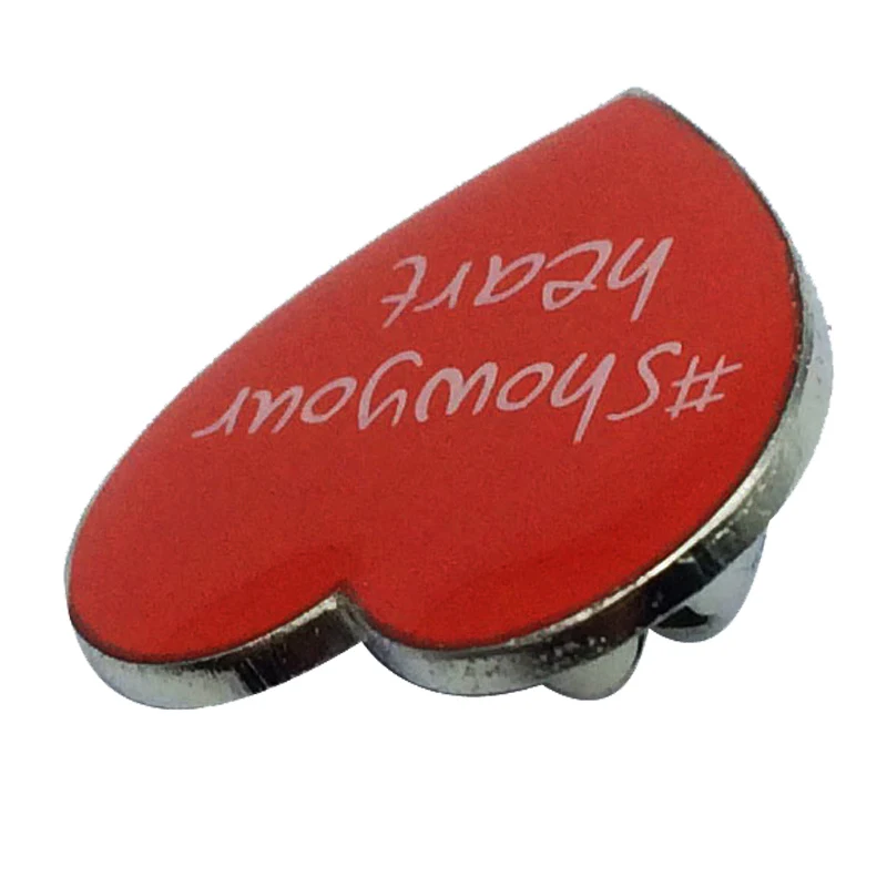 Недорогой заводской эмалированный значок с красным сердцем на заказ - купить по