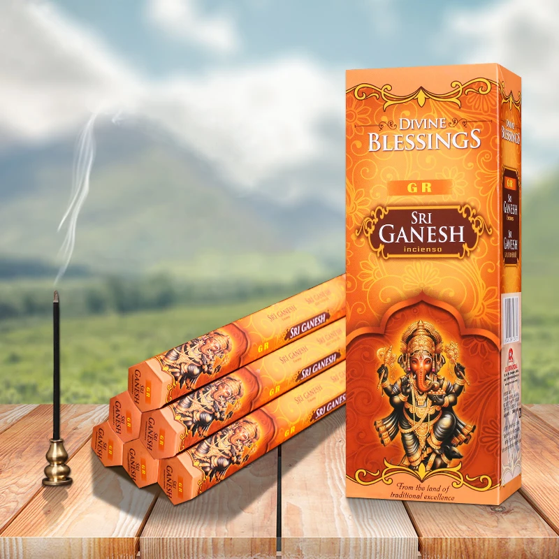 Большая коробка SriGanesh импортированный из Индии благовония для ароматерапии