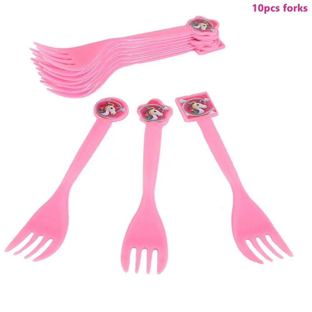 Tableware 6 Taoup 1 Набор тарелок с единорогом, скатерть, чашка, шапка, салфетки с единорогом, вечерние одноразовые столовые приборы, праздничные вечерние принадлежности на день рождения - Цвет: Tableware 6