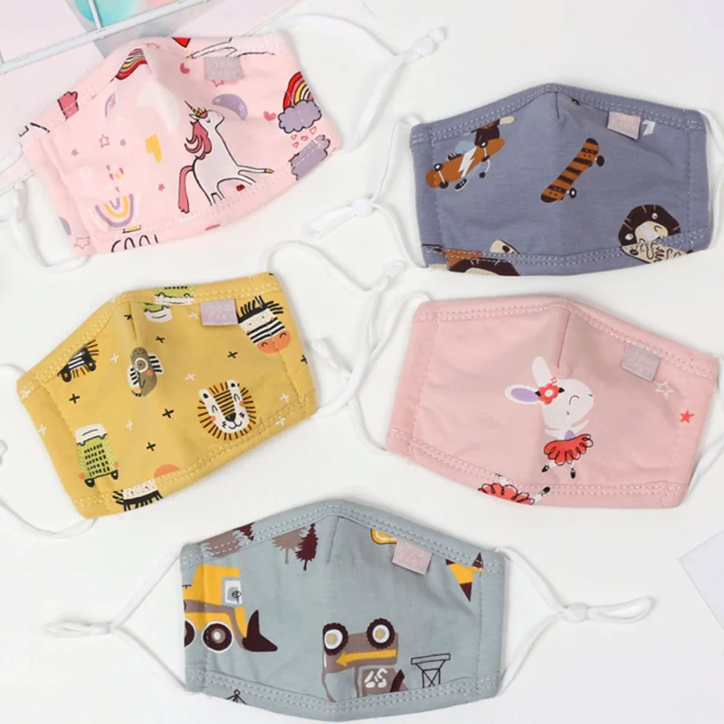 

Детская дышащая хлопковая маска От 0 до 2 лет, регулируемые Мультяшные автомобили, животные, Лев, кролик, маски для лица с принтом, Детские мас...