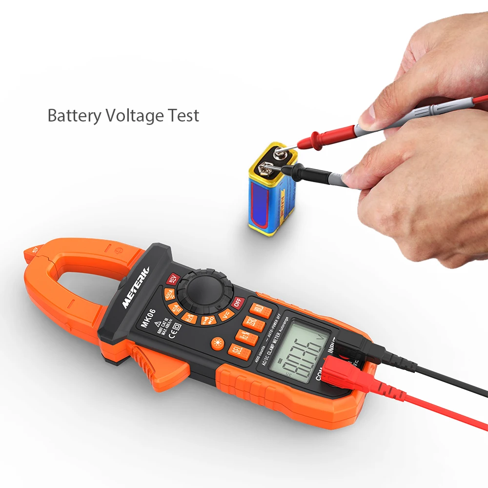 

Meterk 4000 Counts Digital Clamp Meter Handheld AC/DC Voltage Current Digital Clamp Meter Multimeter Tester Portable LCD Diaplay