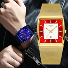 Мужские часы NIBOSI, кварцевые часы, ультратонкие Модные мужские наручные часы с сапфировым стеклом