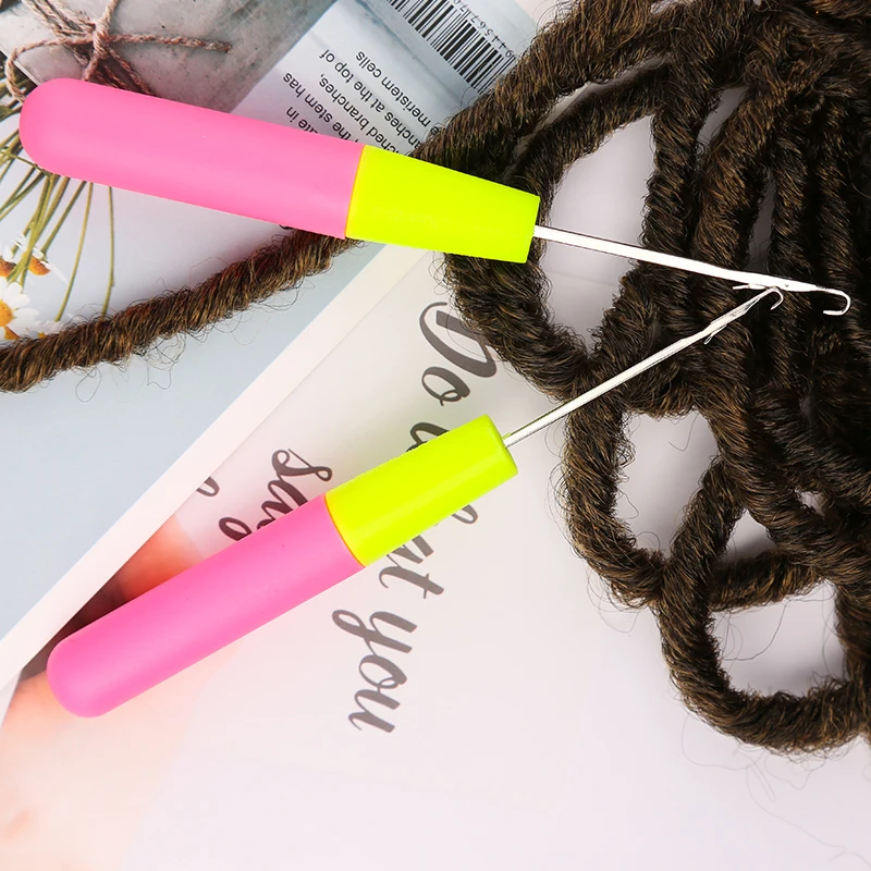 LMDZ 5 шт. набор игл для вязания крючком плетеная защелка Hoo Ткачество волос дредлок