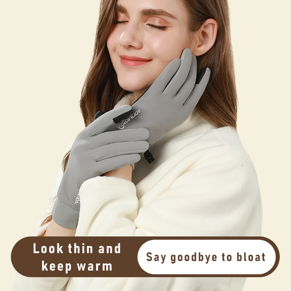 

Women Men Winter Windproof Skiing Gloves Non-slip Warm Driving Motorcycle Cycling Gloves Sports Fishing Touch Screen Gloves
