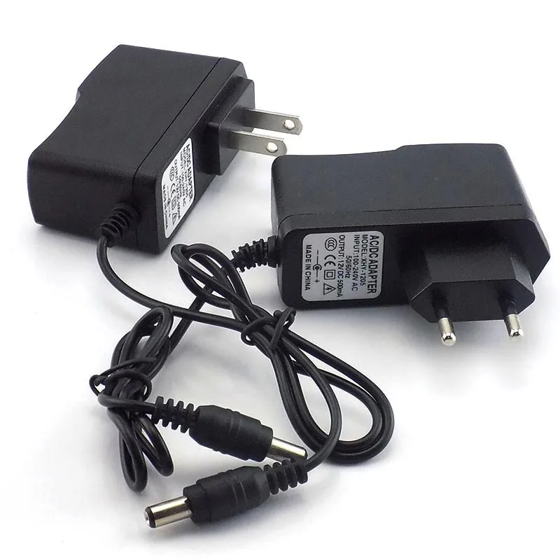 12V 0.5A 500mA US EU Plug 100-240V преобразователь переменного тока в постоянный Мощность