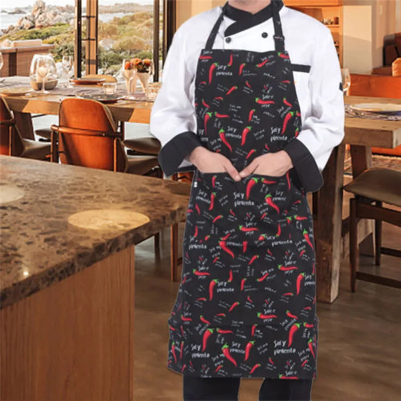 

1pc Adjustable Half-length Adult Apron Striped Hotel Restaurant Chef Waiter Apron Kitchen Cook Cleaning Apron New Arrival