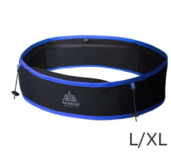 Black Blue L XL AONIJIE ремень для бега спортивная сумка водостойкая поясная сумка для бега на открытом воздухе марафон Трейл гоночный тренировочный для мужчин и женщин - Цвет: Black Blue L XL