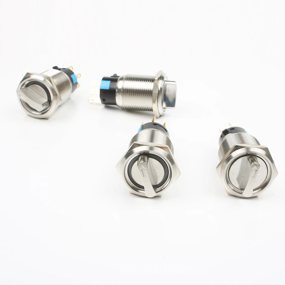 Металлическая флейта-кнопка 22 мм латунная фиксация 2 или 3 положения поворотная