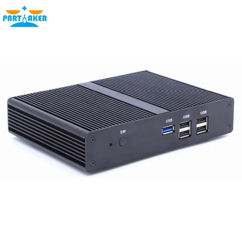 Причастник P4 Barebone PC Intel четырехъядерный процессор J1800 J1900 безвентиляторный