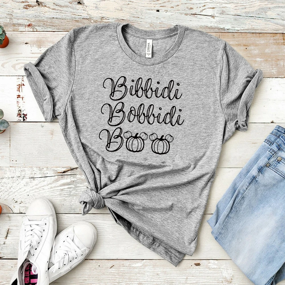 2019 Bibbidi Bobbidi Boo футболка Spookiest Night Ever Хэллоуин рубашка смешная Тыква рубашки с
