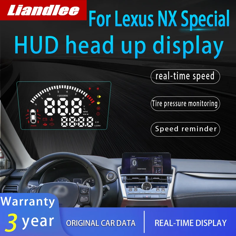 Liandlee автомобильный HUD Дисплей для Lexus NX~ безопасный экран для вождения полнофункциональный OBD проектор лобовое стекло