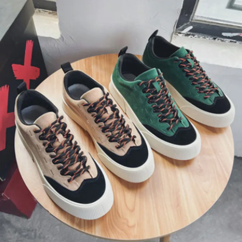 

2021 Spring Fashion Color Matching Board Shoes Men's Korean Fashion Versatile Spring Autumn Low Top Men's Shoes