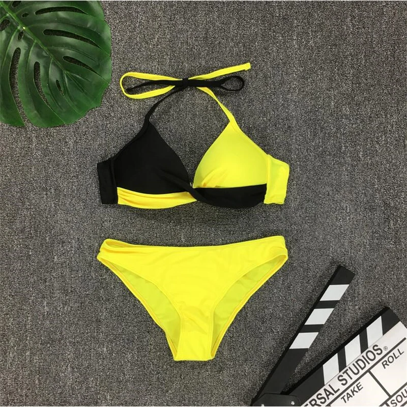 

Sexy Bikini Push Up Swimwear Women Biquinis Feminino Mujer Swimsuit Swimming Bathing Suit Bikinis Set Beachwear Two Piece