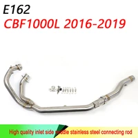 motorcycle modified exhaust pipe front section is suitable for cbf1000l 2016 19 stainless steel front section