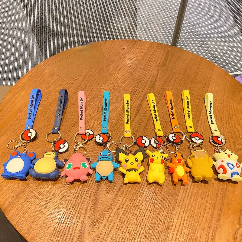 

Брелок с покемоном, Пикачу, псик, храп, джигбуфф, чармандер, Сквиртл, Пичу, гanger, ПВХ экшн-фигурка, брелок, сумки, подвеска, игрушка