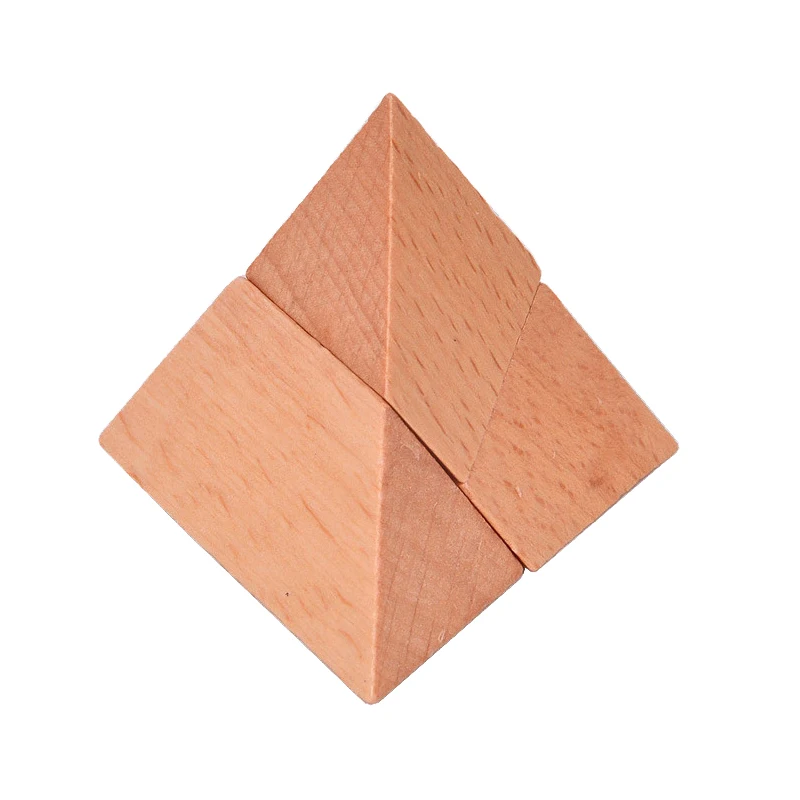 IQ Brain Teaser Pyramid Kong Ming Lock Lu Ban 3D Wooden Interlocking Burr Puzzles Game Classical Toys For Adults Kids | Игрушки и хобби