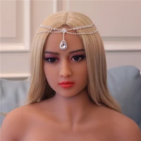 crystal fringe drop pendant women bridal headband bride head chain headpiece rhinestone tiara wedding prom hair accessories